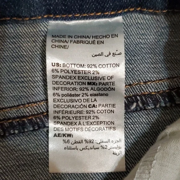 Chico's So Slimming Girlfriend Slim Leg Ankle Animal Print Trim Size 12R Jeans - Picture 9 of 14